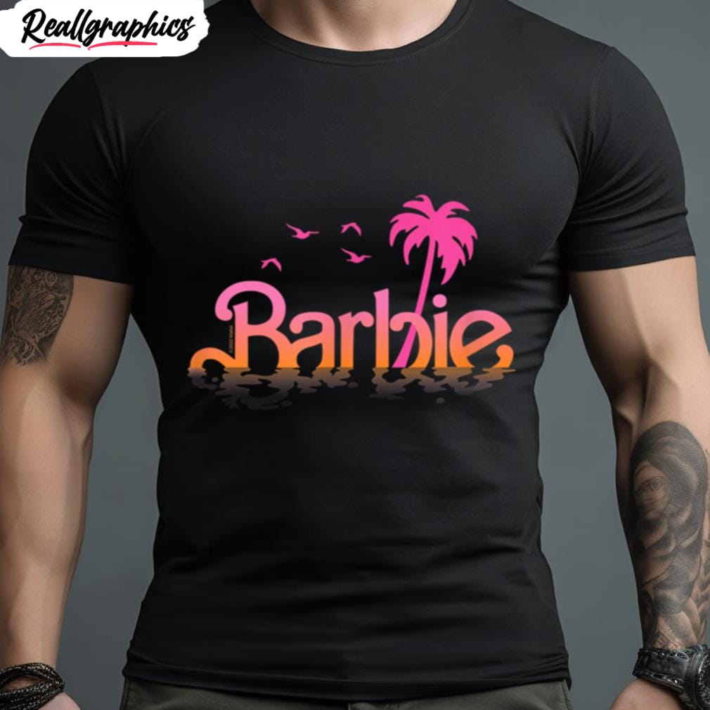 barbie logo water reflection t shirt