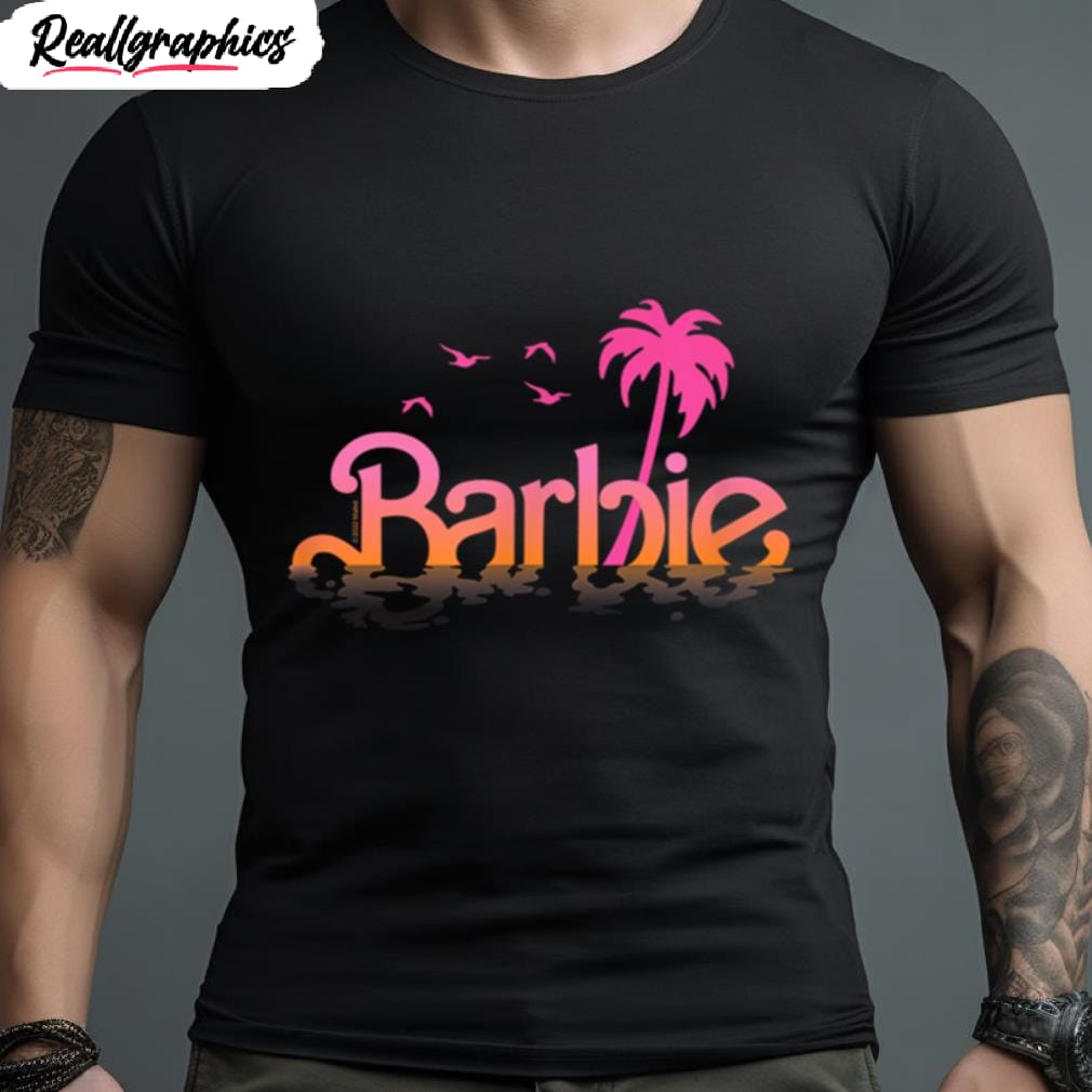 barbie logo water reflection t shirt