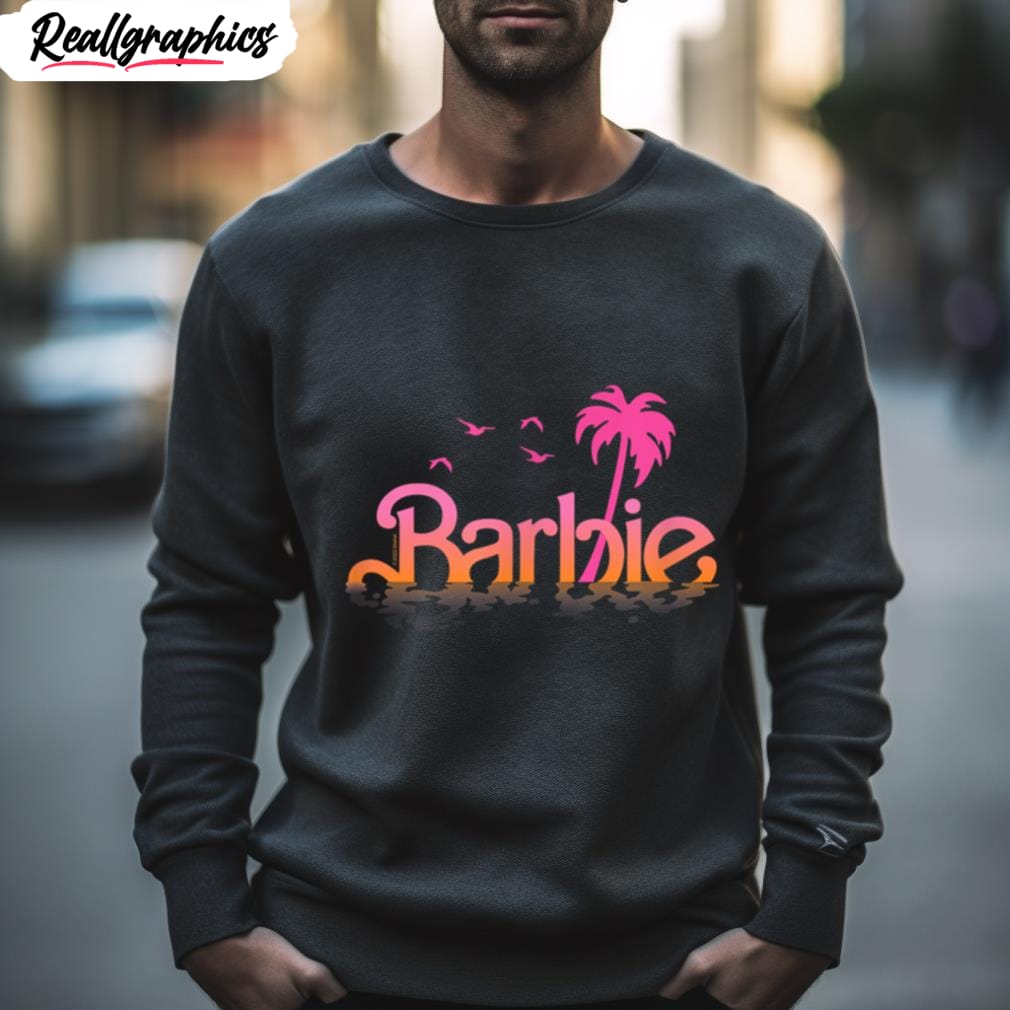 barbie logo water reflection t shirt