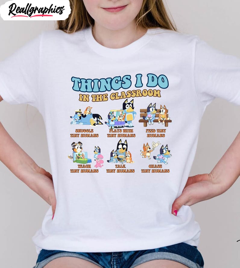 bluedog things i do in the classroom shirt, blue dog long sleeve unisex hoodie