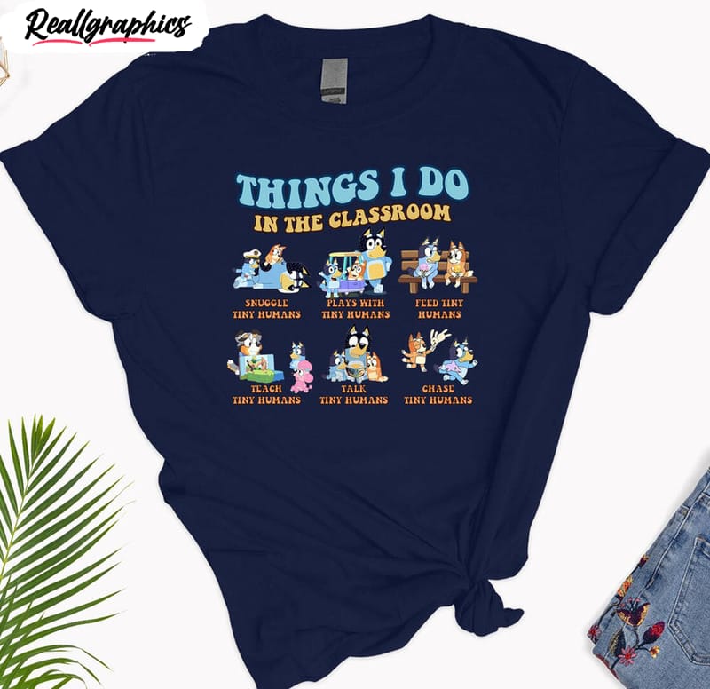 bluedog things i do in the classroom shirt, blue dog long sleeve unisex hoodie