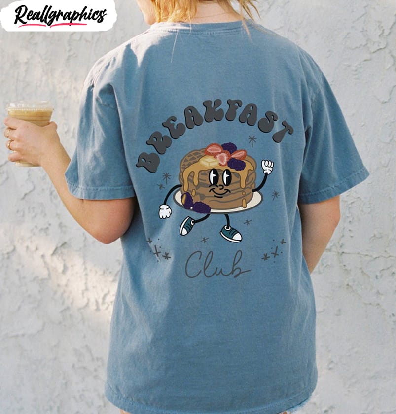 breakfast club aesthetic bohemian retro shirt, comfort colors long sleeve