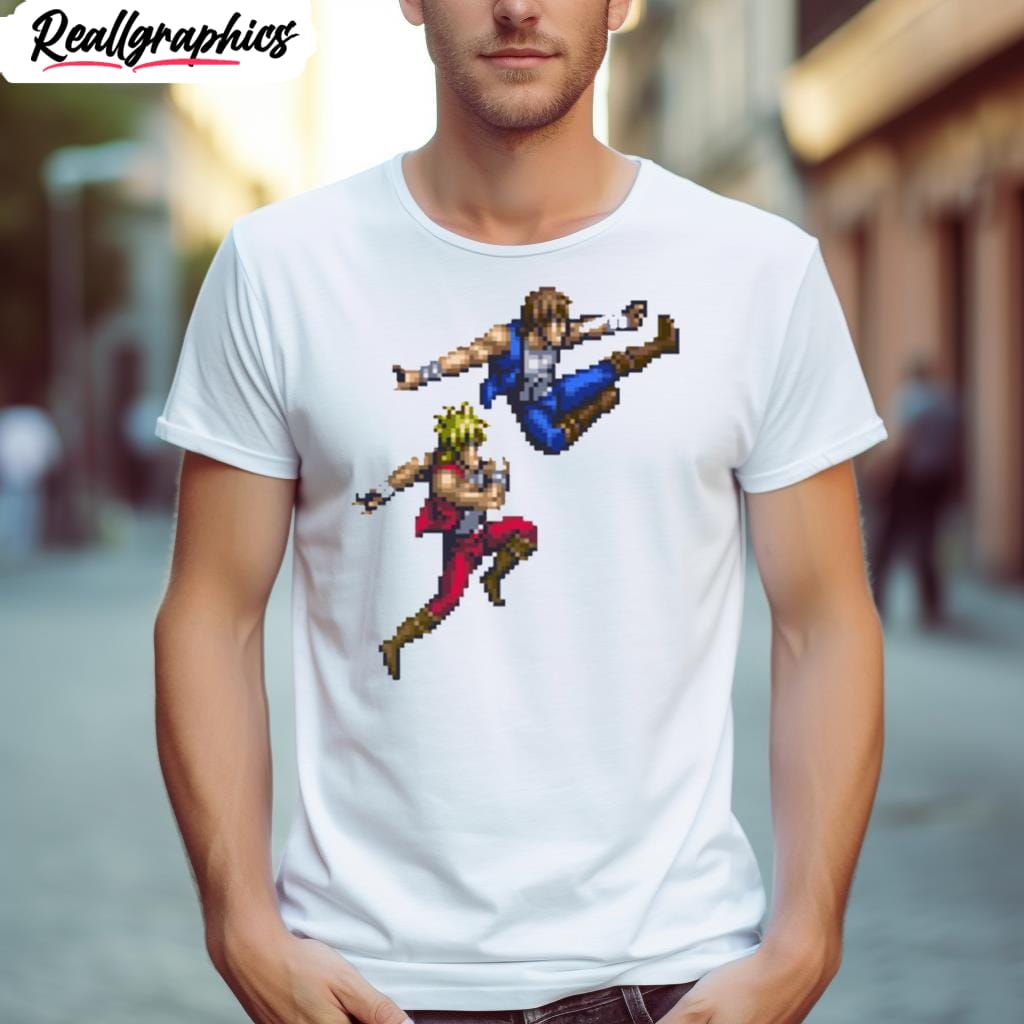 brothers pixelart double dragon brotato shirt