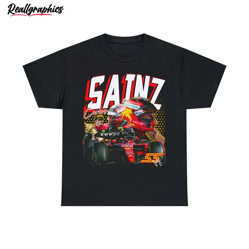 carlos sainz formula 1 shirt, f1 2023 helmet unisex hoodie