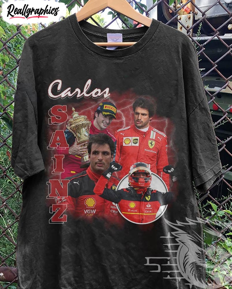 carlos sainz formula one shirt, retro crewneck sweatshirt