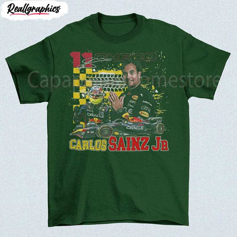 carlos sainz jr vintage shirt, formula racing f1 homage unisex hoodie sweatshirt