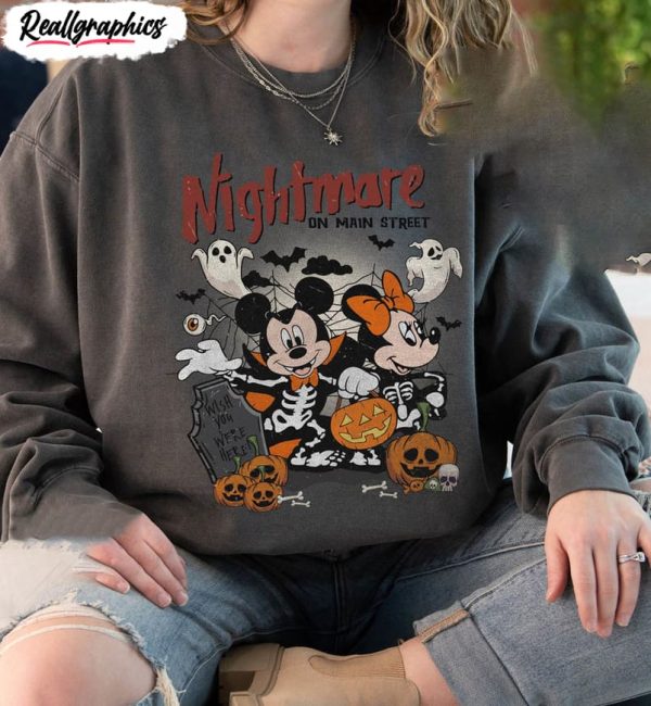 disney halloween shirt nightmare on main street sweatshirt short sleeve 1 aoowgs
