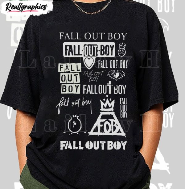 fall out boy logo doodles shirt rock band fall out boy 2023 tour 1 uu7obw