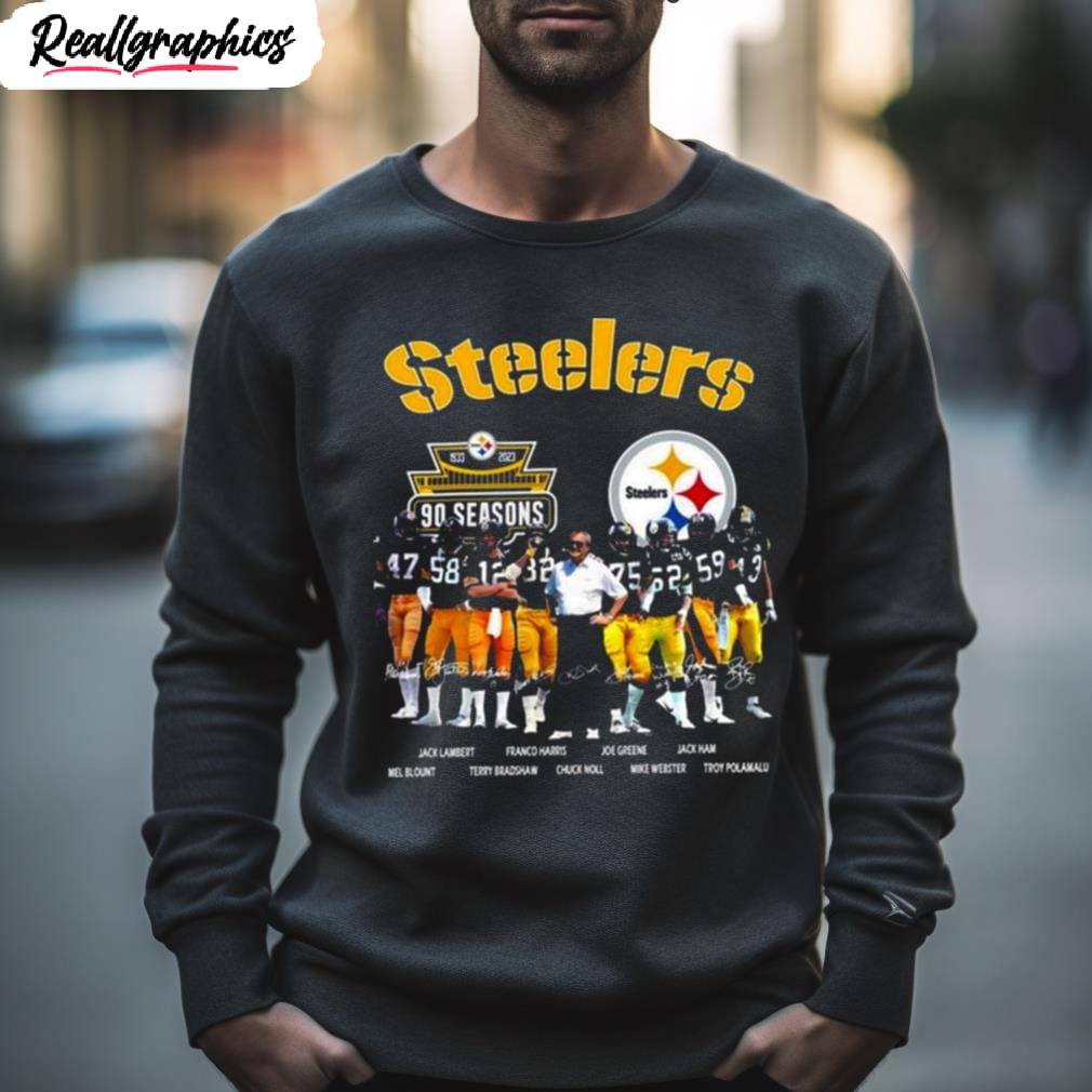 '47 Men's Pittsburgh Steelers Cover 2 Grey Long Sleeve T-Shirt