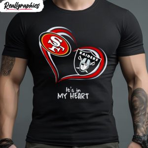 san francisco womens shirt9ers and las vegas raiders its in my heart shirt 1 kkysbu