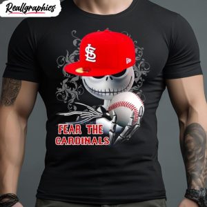 St. Louis Cardinals Jack Skellington Fear The Cardinals Halloween Shirt -  Reallgraphics