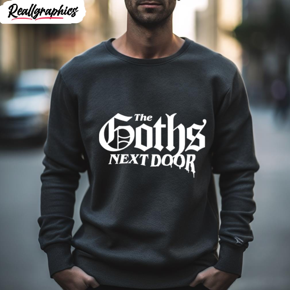 the goths next door logo shirt 2 boddm0