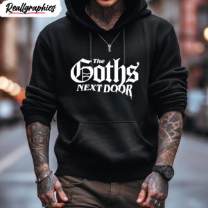 the goths next door logo shirt 3 feof8p