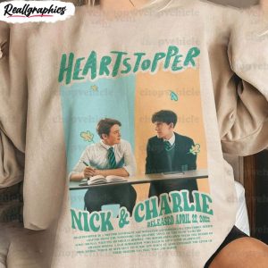 vintage heartstopper shirt nick and charlie heartstopper leaves crewneck tee tops 1 ajg04p