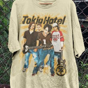 vintage tokio hotel shirt tom kaulitz rock band unisex t shirt unisex hoodie 1 xglvxz