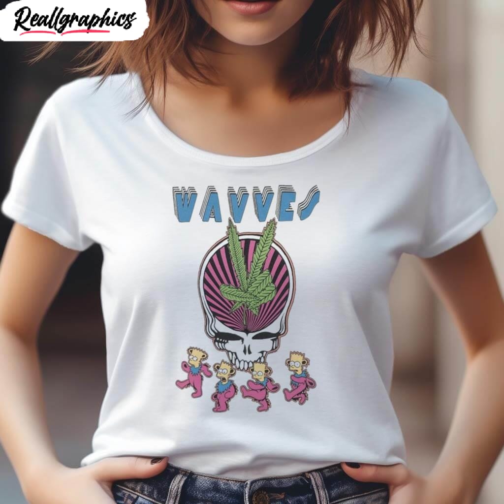 Wavves Deadhead The Grateful Dead Skull Bart Off Shirt - Reallgraphics