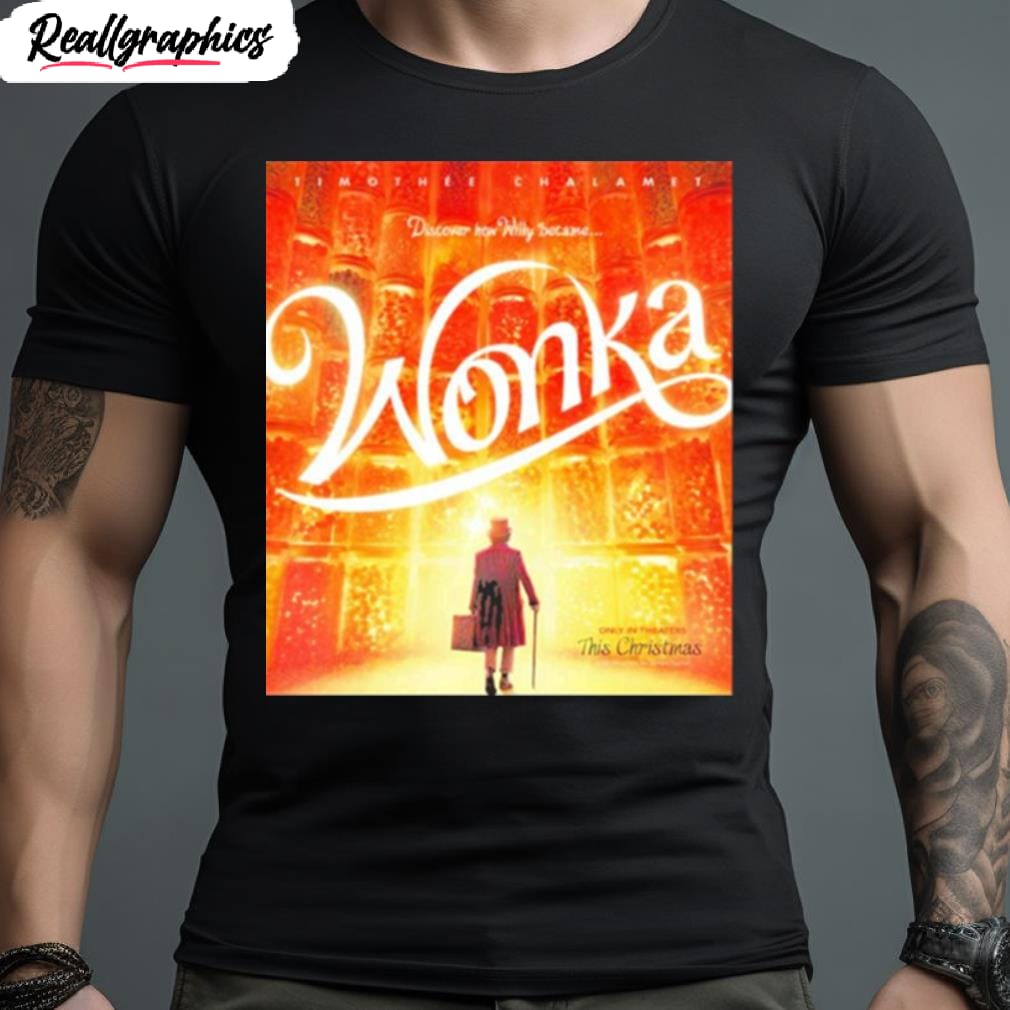 wonka only in theaters this christmas poster vintage shirt