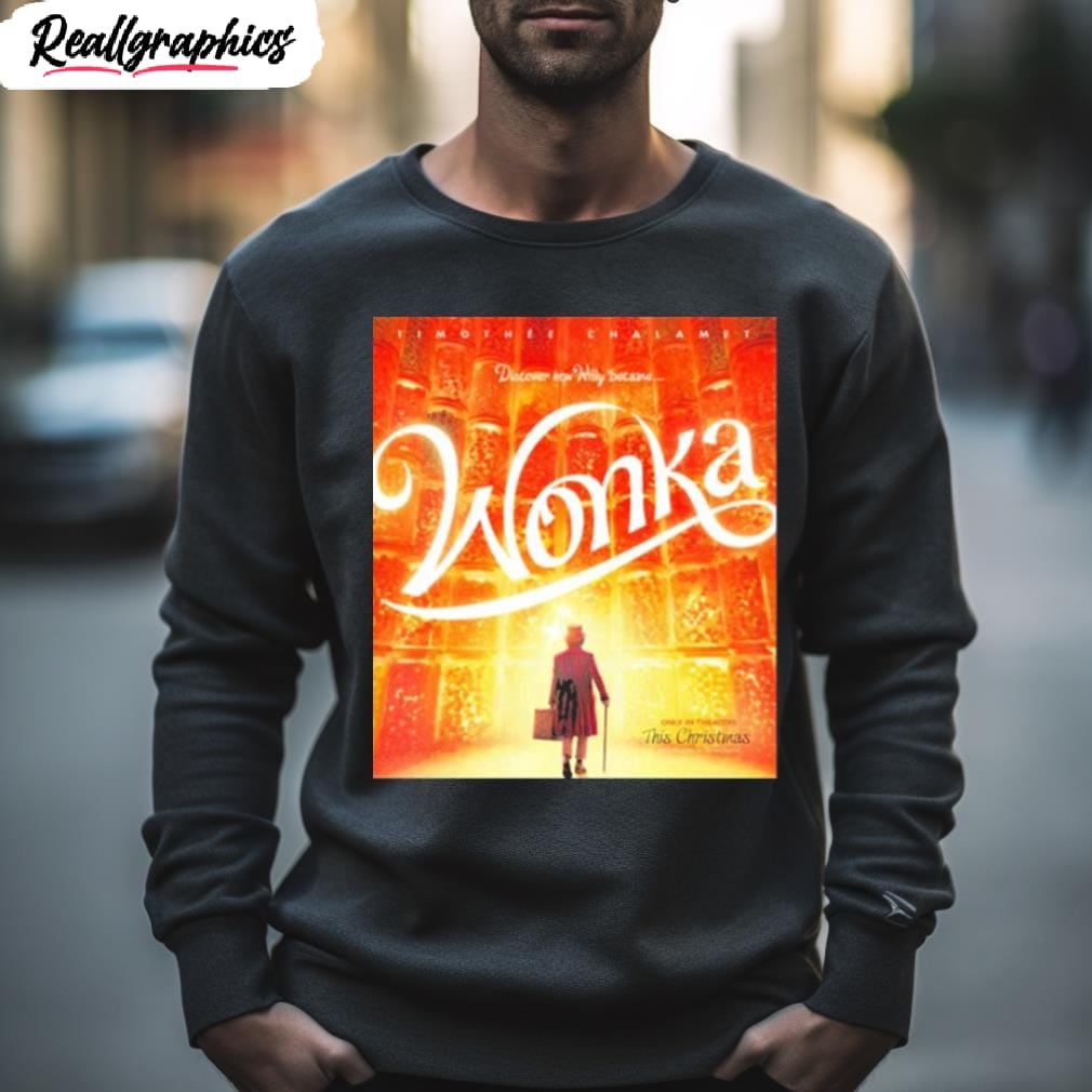 wonka only in theaters this christmas poster vintage shirt