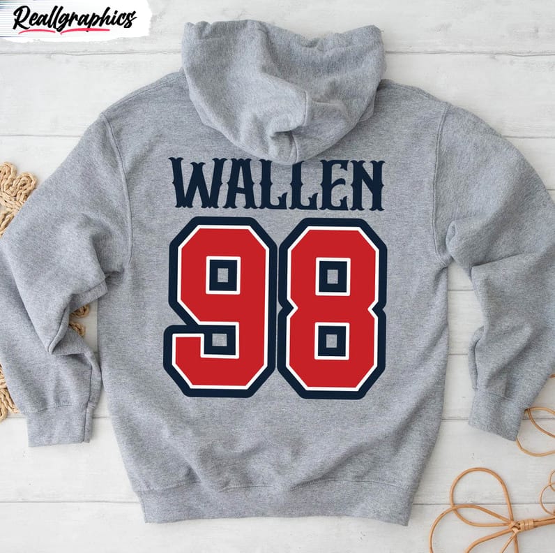 Braves 98 Hoodie Wallen Hoodie Wallen 98 Braves Hoodie Wallen Country Music  Hoodie Morgan Wallen Hoodie Western Hoodie new - Revetee