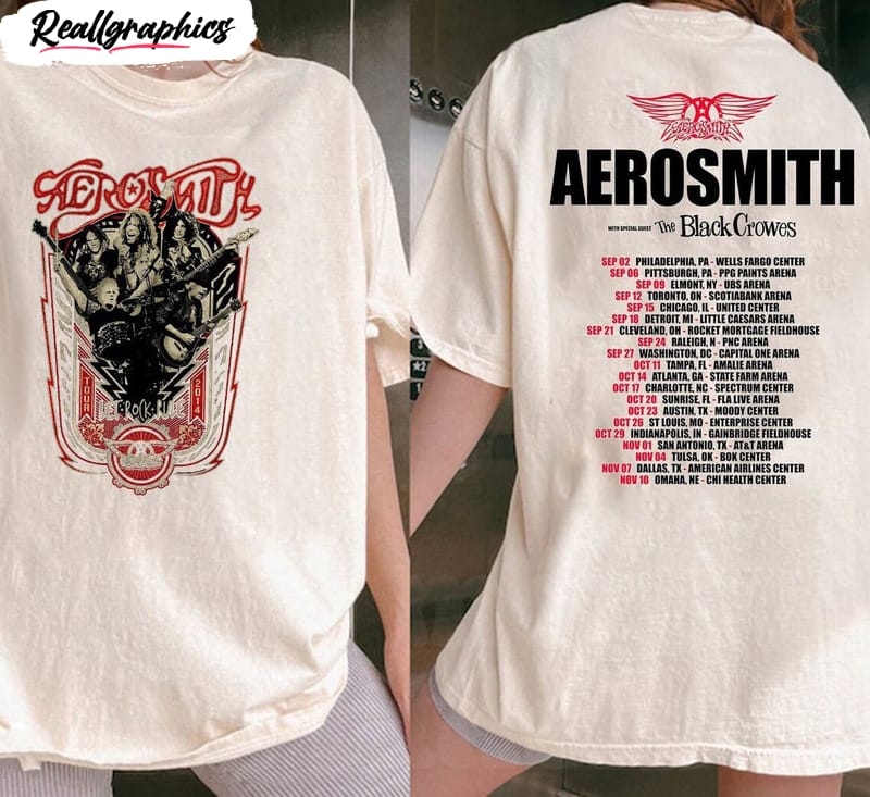 Aerosmith Farewell Tour 2023 Shirt Rock Band Concert Tour Shirt