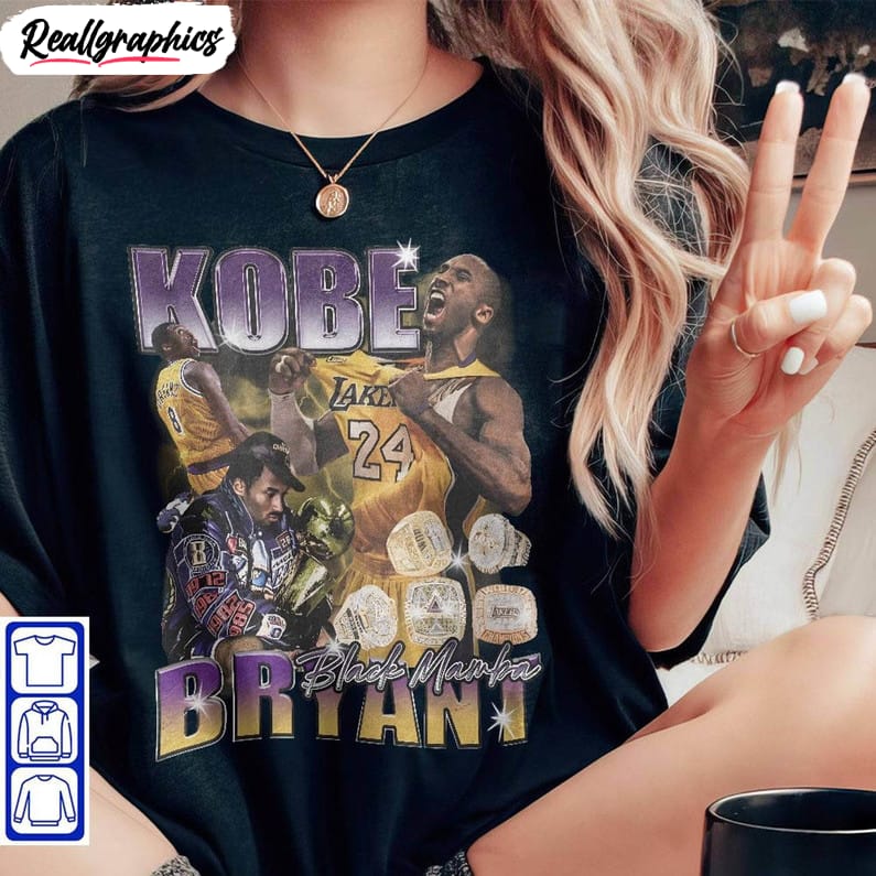 Kobe Bryant Graphic Shirt, Kobe Bryant La Lakers Hoodie Crewneck -  Reallgraphics