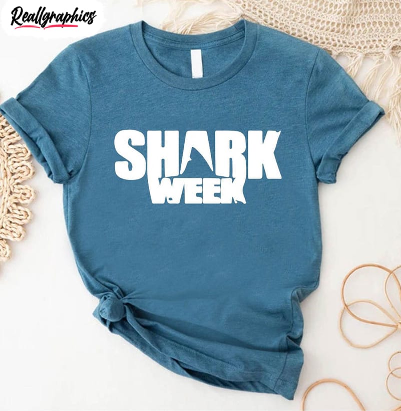 beach summer shirt, red cross shark week sweatshirt long sleeve