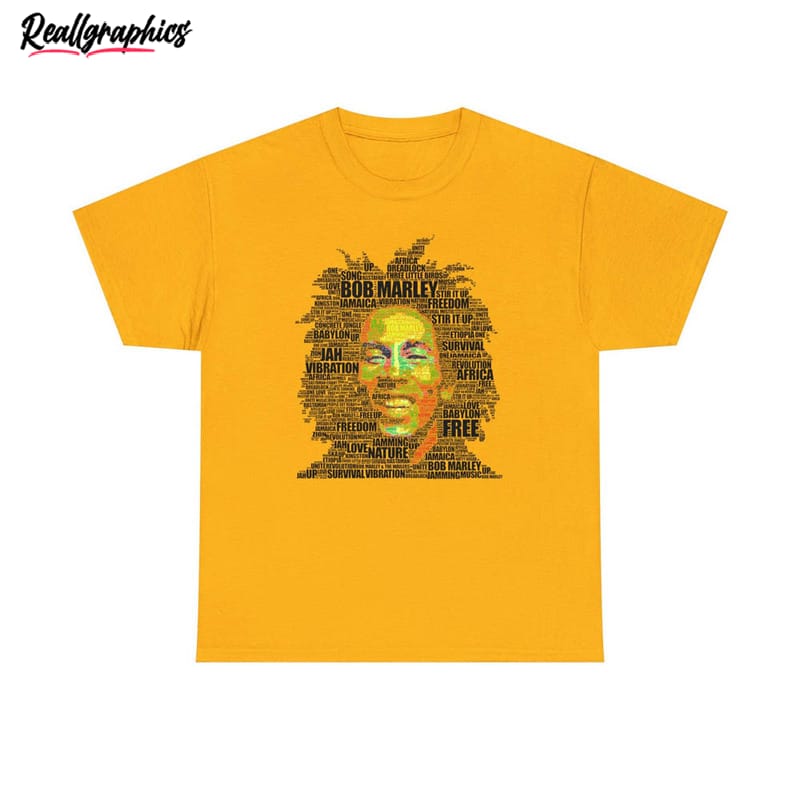 bob marley concert shirt, iconic reggae long sleeve crewneck