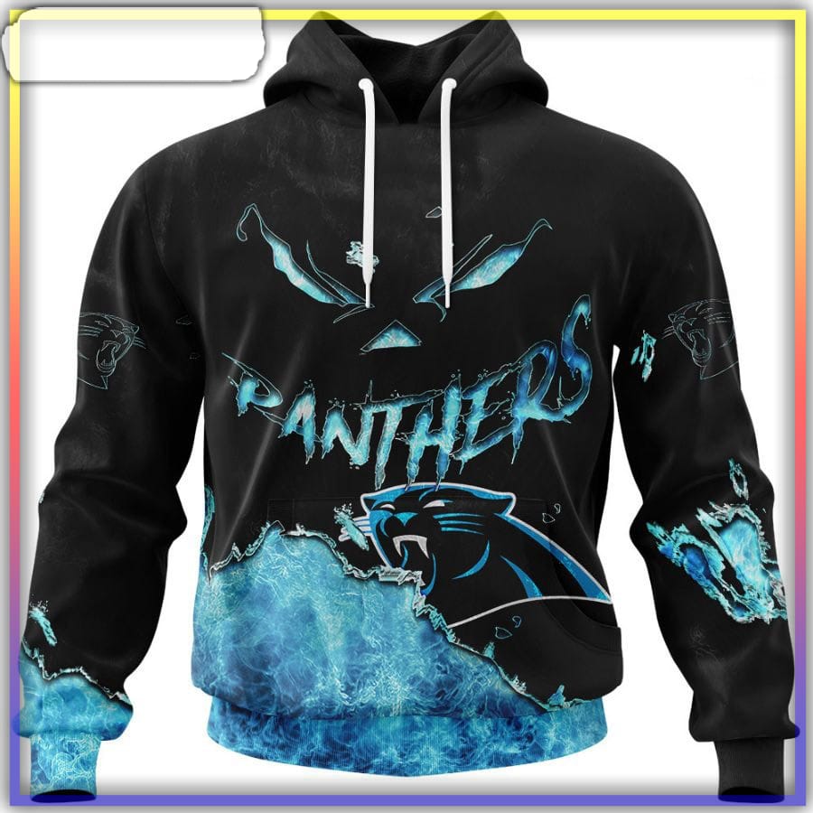 Carolina Panthers Hoodie 3D Devil Eyes Gift For Fans - Reallgraphics