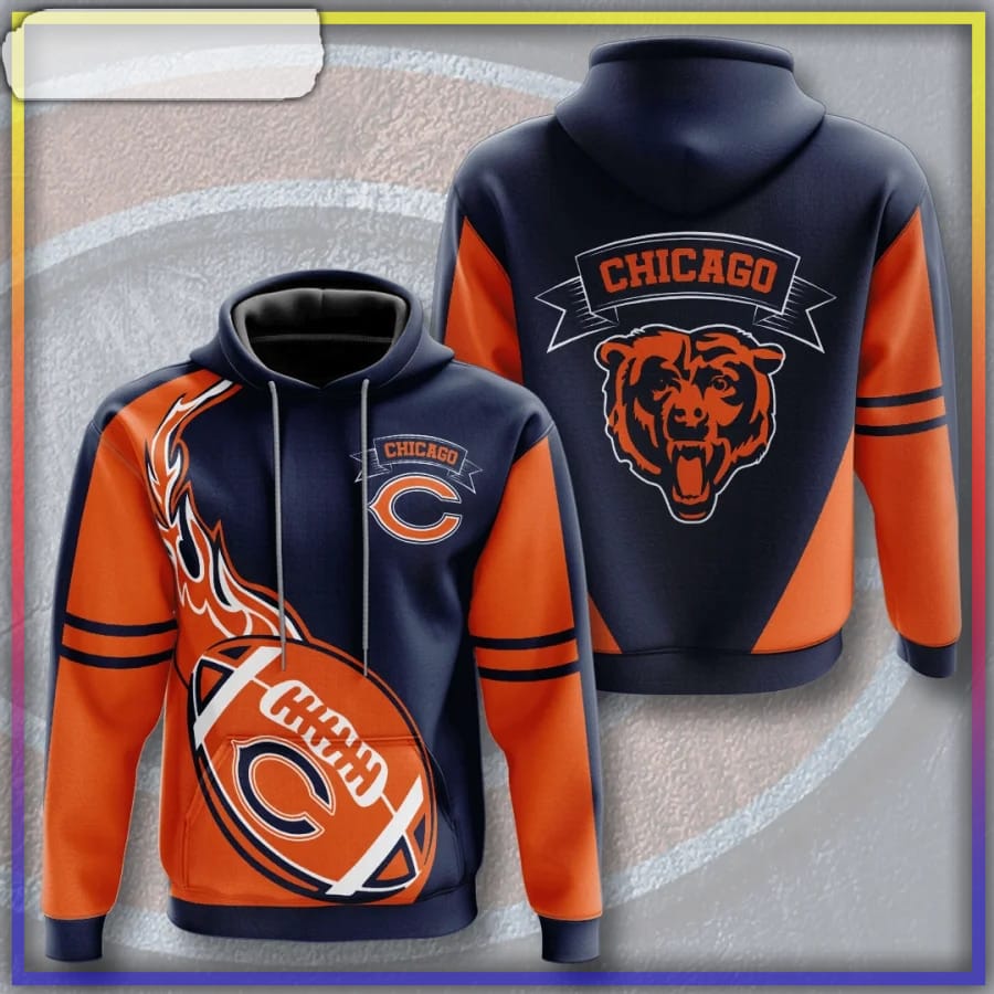 Chicago Bears Hoodie Cool Graphic Gift For Men - Reallgraphics