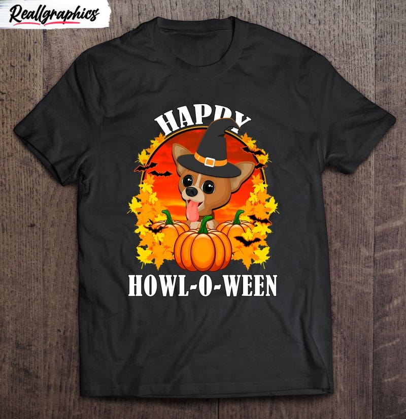 chihuahua halloween gift for dog lovers men women kids shirt