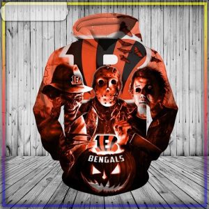 Cleveland Browns Hoodie 3D Halloween Horror Night Gift For Fans -  Reallgraphics