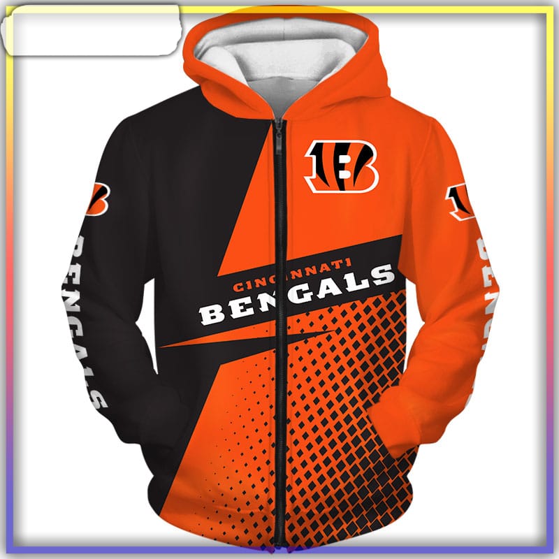 Cincinnati Bengals Hoodie Cincinnati Bengals Jumper NFL 