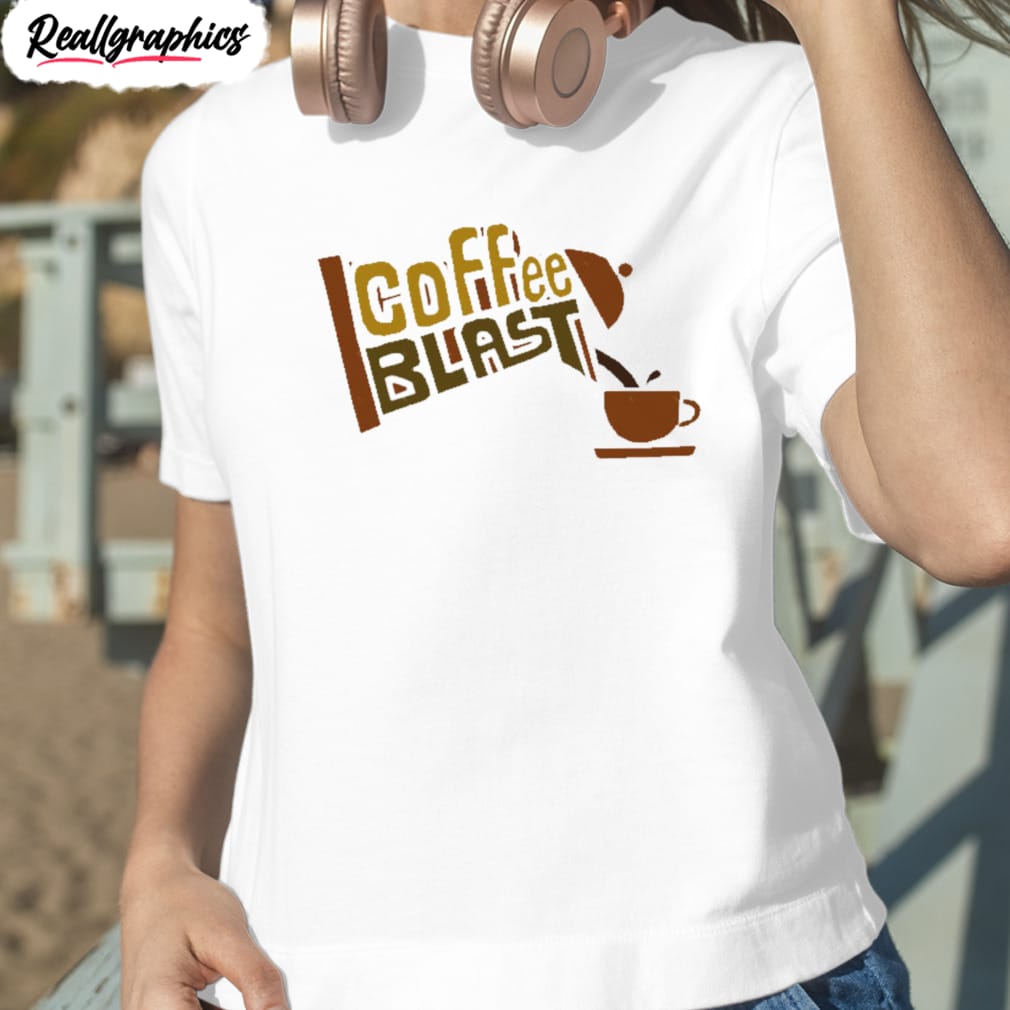 coffee blast logo shirt