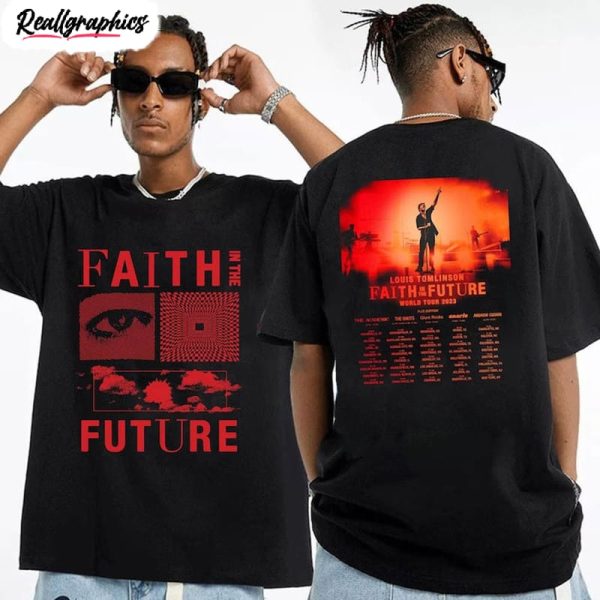faith in the future world tour 2023 shirt, north america louis tomlinson tee tops unisex t-shirt