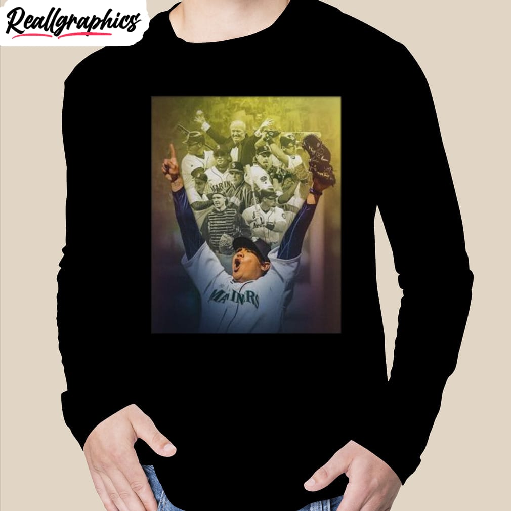 Felix Hernandez The Mariners Hall Of Fame King Felix Photo Shirt -  Reallgraphics