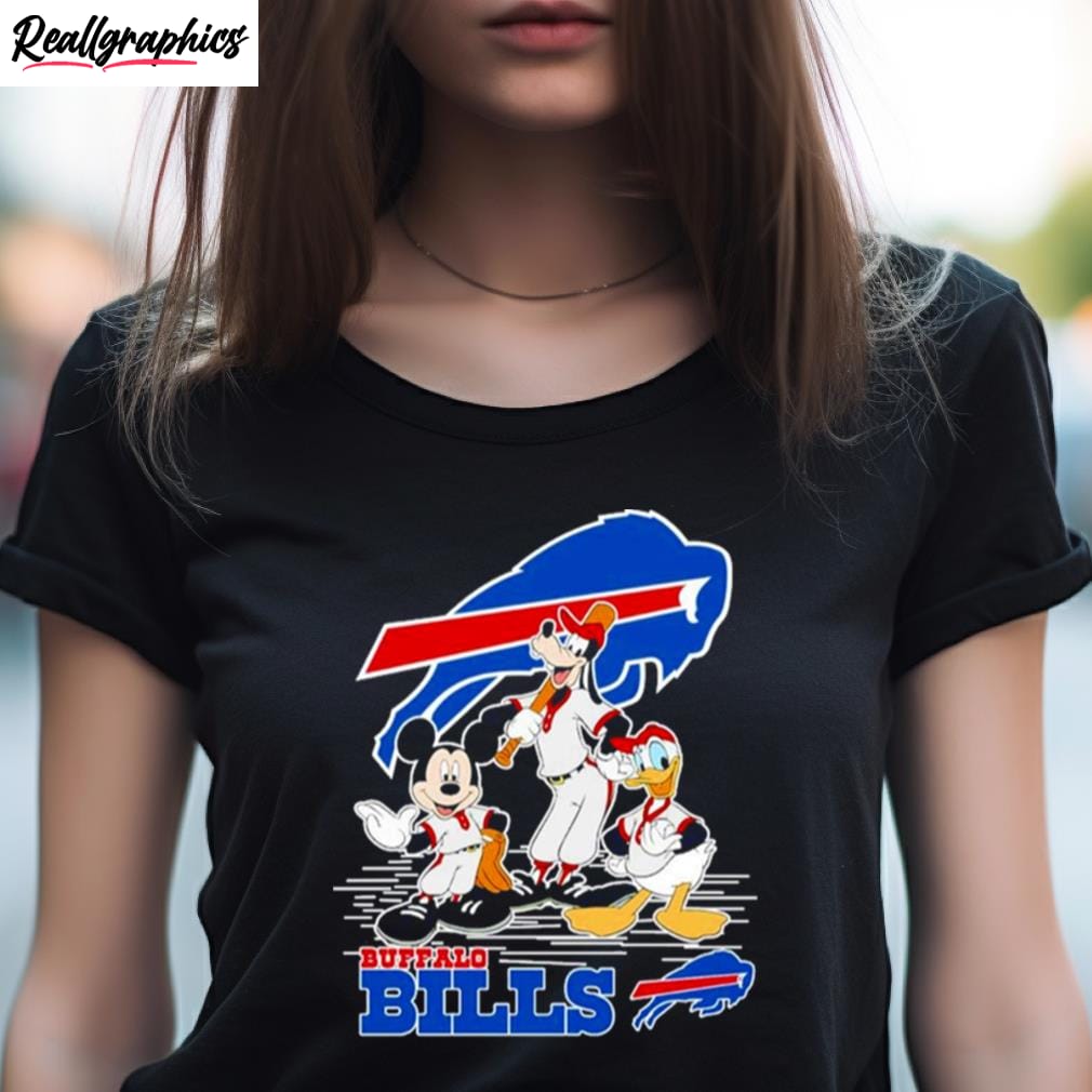 Mickey Mouse I Only Roll With Buffalo Bills T-Shirt - T-shirts Low Price