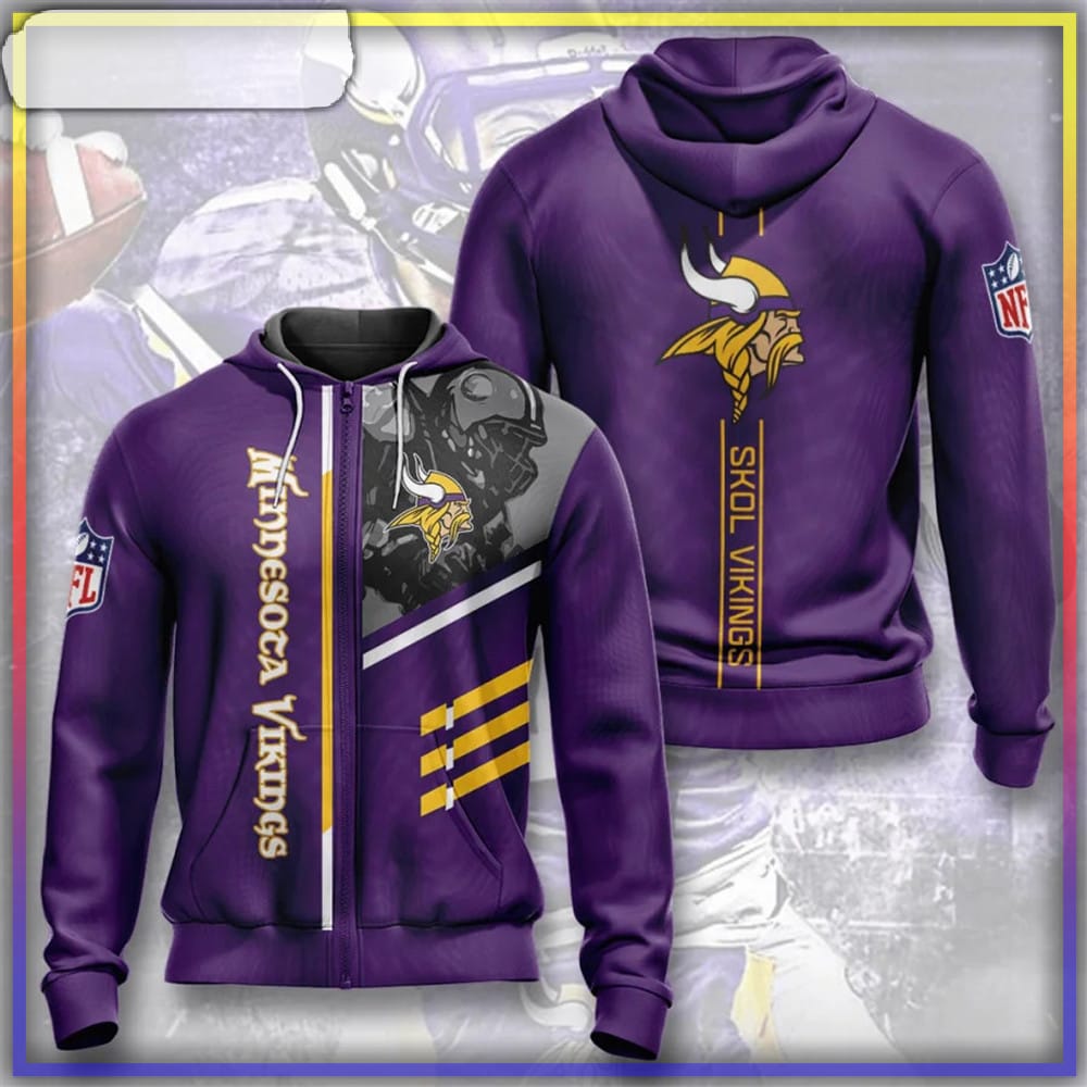 Minnesota Vikings NFL 3D Hoodie Impressive Gift For Fans Men Women