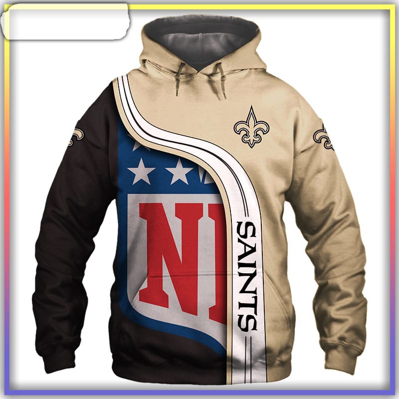 New Orleans Saints 3D Hoodie Pullover Shirt NFL For Fans - Reallgraphics