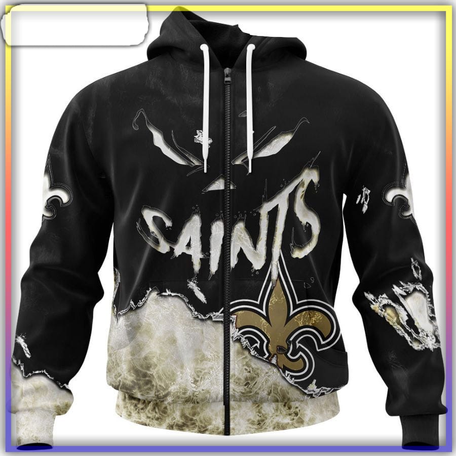 New Orleans Saints Hoodie 3D Devil Eyes Gift For Fans - Reallgraphics
