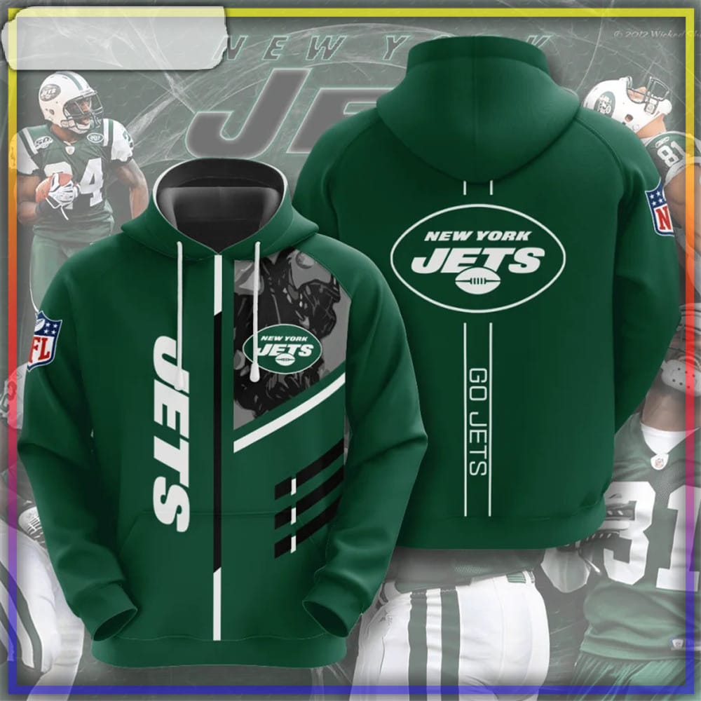 New York Jets Hoodie Skull For Halloween Graphic - Reallgraphics