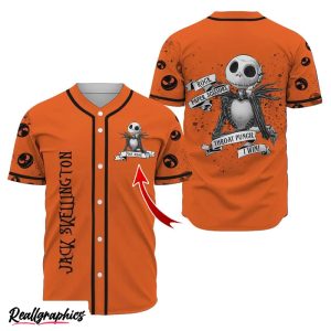 personalized jack skellington aop baseball jersey