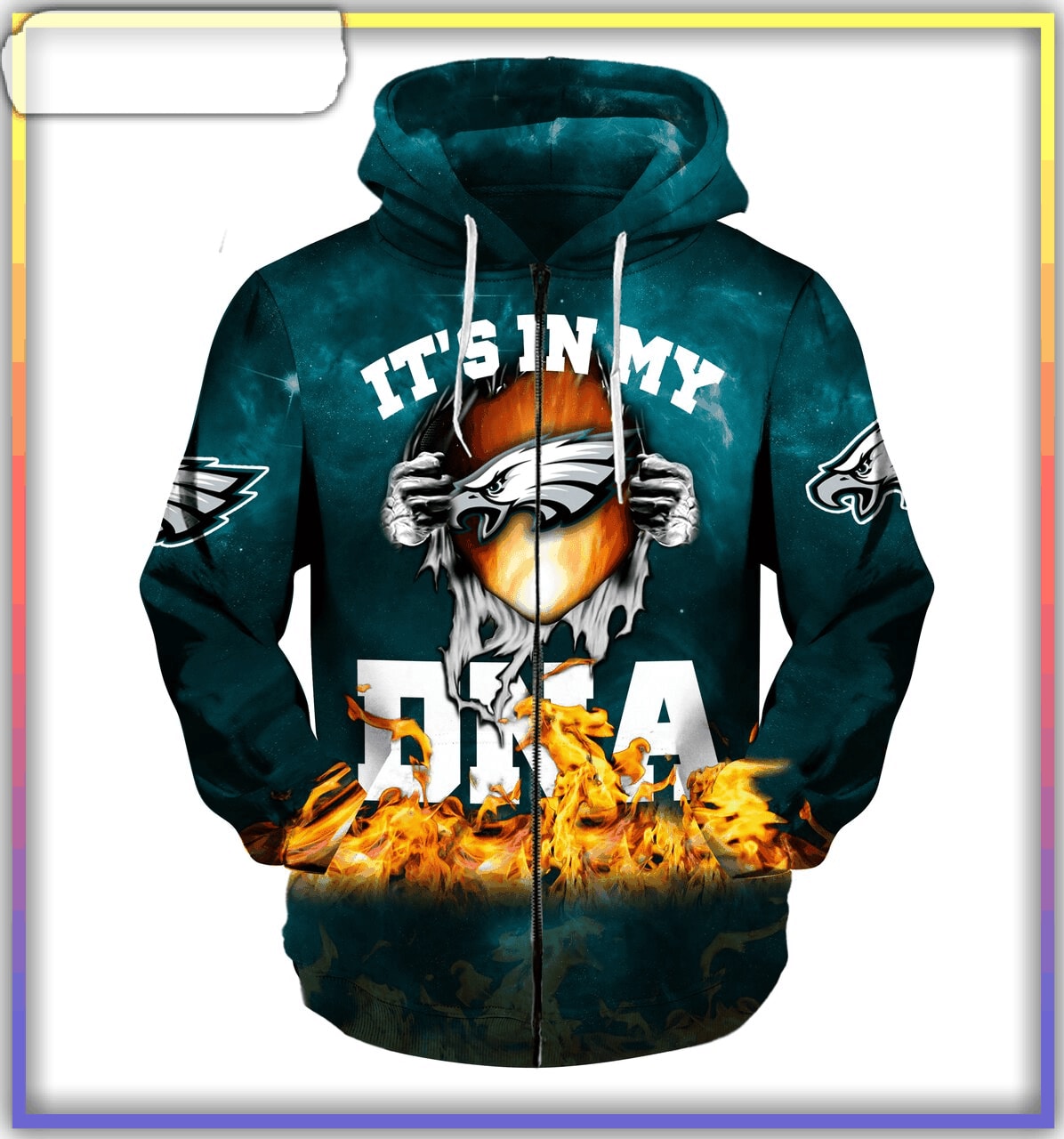 Philadelphia Eagles Hoodie It's In My Dna Gift For Men - Reallgraphics