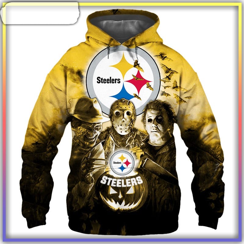 18% OFF Pittsburgh Steelers Hoodies 3D Halloween Horror Night Sweatshirt –  4 Fan Shop