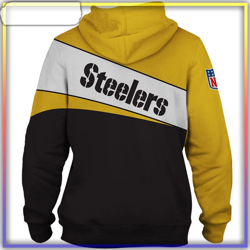 Pittsburgh Steelers Hoodie 3D Long Sleeve Pullover New Season -  Reallgraphics