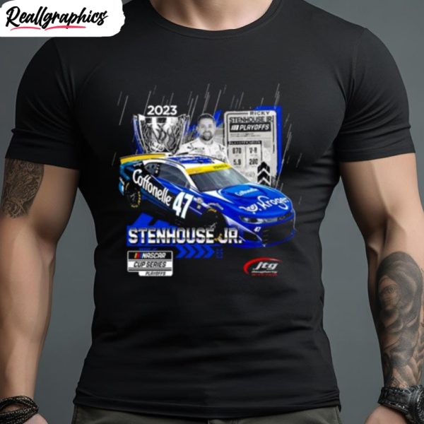 ricky stenhouse jr. checkered flag sports 2023 nascar cup series playoffs t shirt