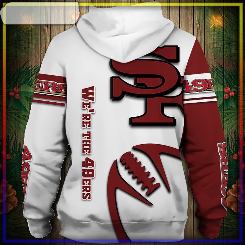 San Francisco 49Ers Logo 3D Hoodie Nfl Jersey 3D Sweatshirt Curve