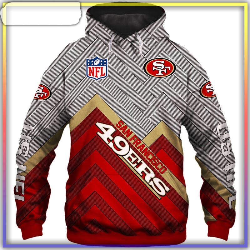 Black 49ers Hoodie 3D Skull Gun San Francisco 49ers Gift