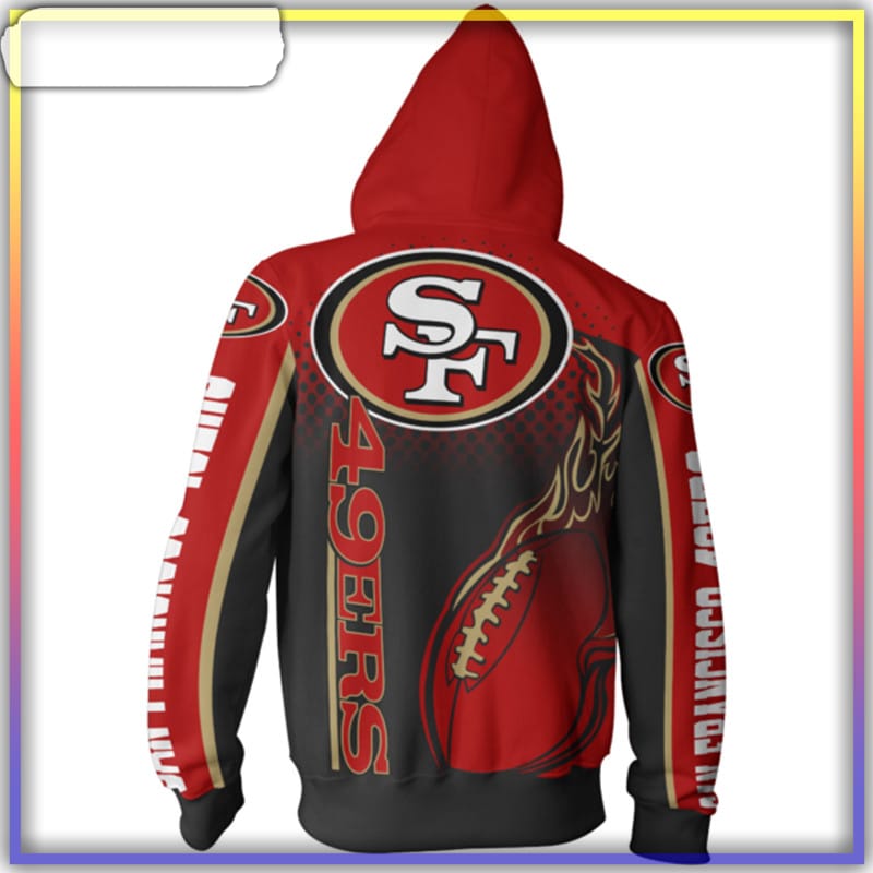 San Francisco 49ers Hoodies Cute Flame Balls Graphic Gift For Men