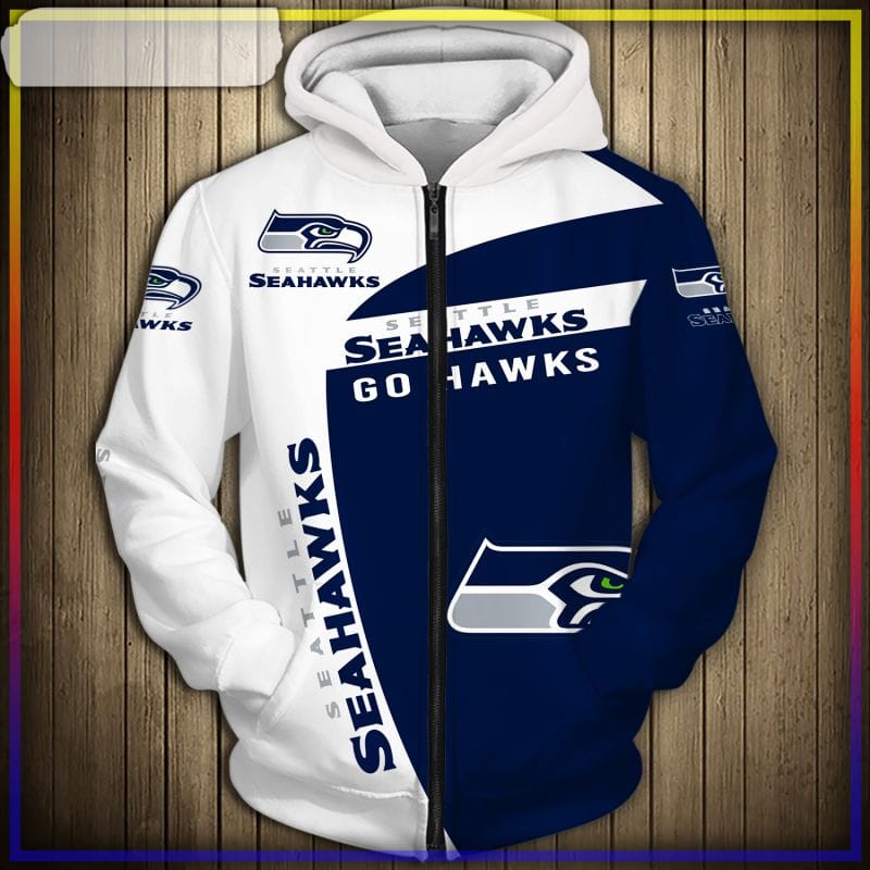 Seattle Seahawks Hoodie 3D Pullover Gift For Fans - Reallgraphics