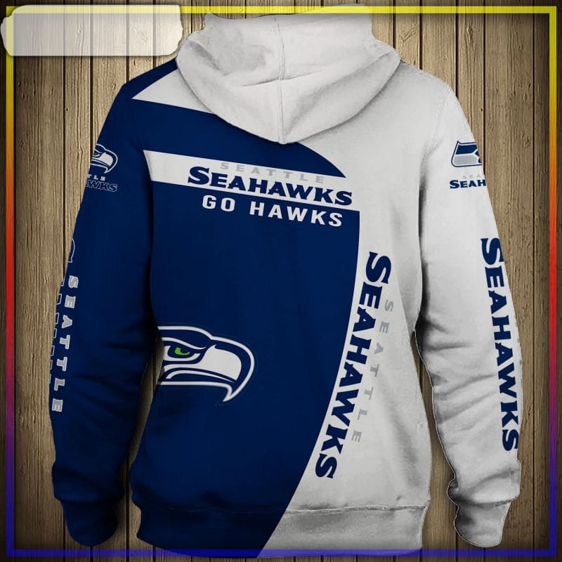 Seattle Seahawks Green Smoking Skull 3D Hoodie All Over Printed